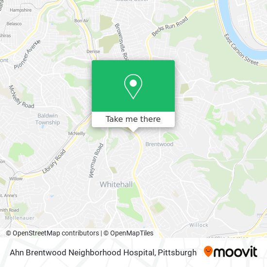 Mapa de Ahn Brentwood Neighborhood Hospital