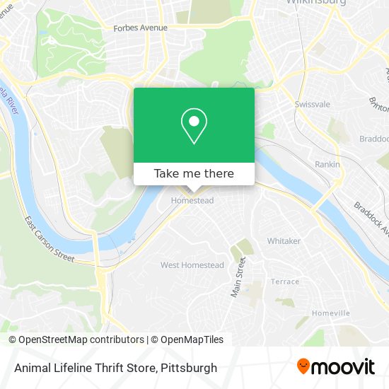 Animal Lifeline Thrift Store map