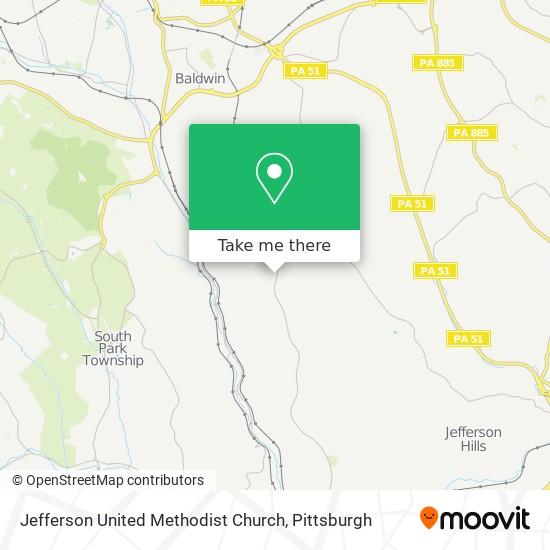 Jefferson United Methodist Church map