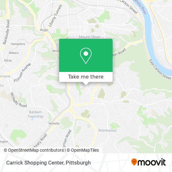 Carrick Shopping Center map