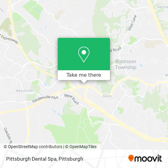 Mapa de Pittsburgh Dental Spa