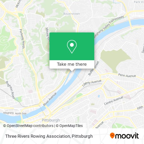 Three Rivers Rowing Association map