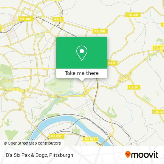 D's Six Pax & Dogz map