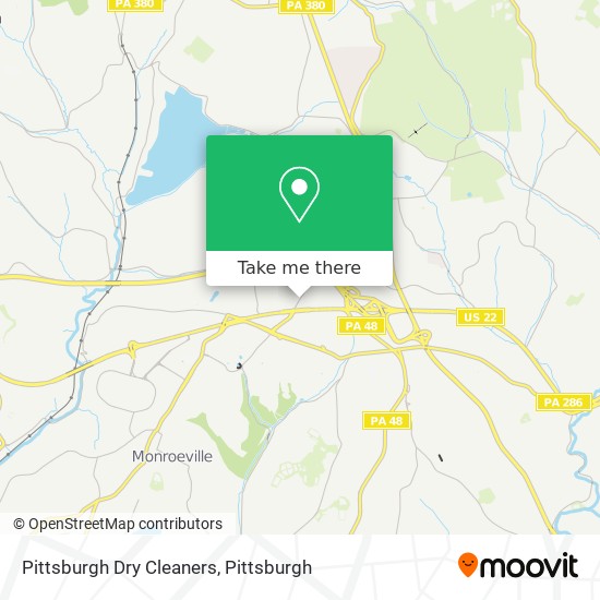 Mapa de Pittsburgh Dry Cleaners
