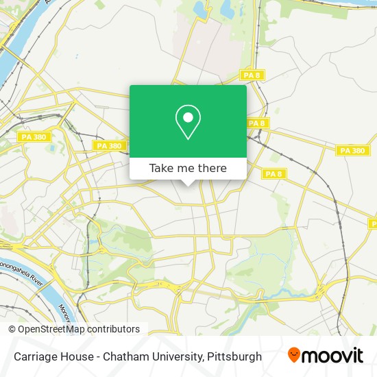 Mapa de Carriage House - Chatham University