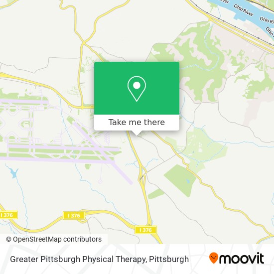 Greater Pittsburgh Physical Therapy map