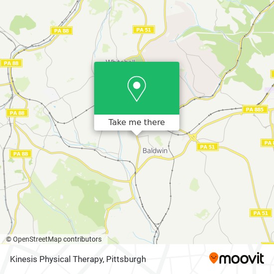 Kinesis Physical Therapy map