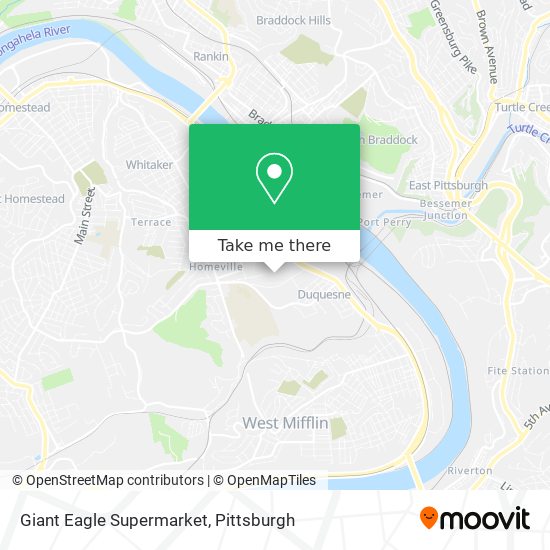 Giant Eagle Supermarket map