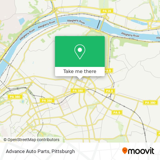 Advance Auto Parts map