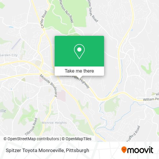 Spitzer Toyota Monroeville map