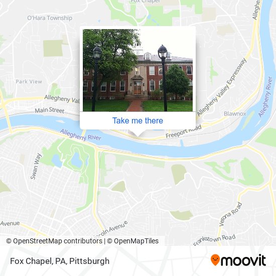 Mapa de Fox Chapel, PA