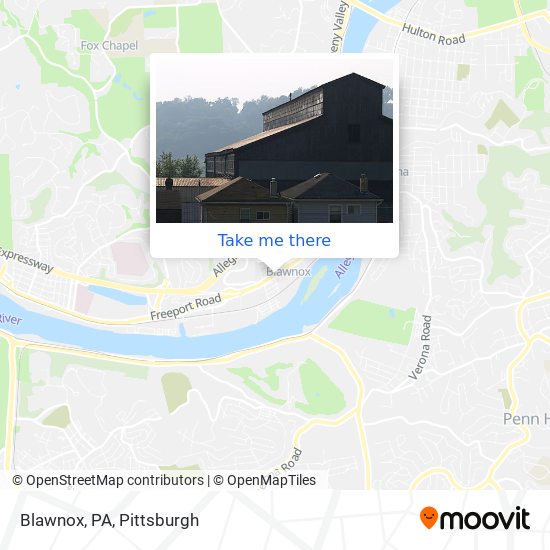 Blawnox, PA map