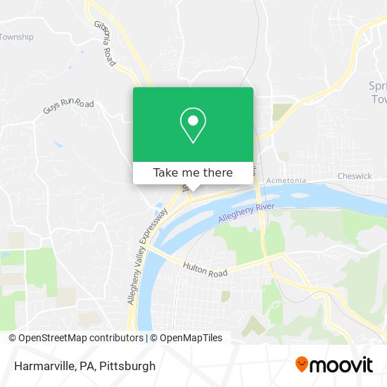 Mapa de Harmarville, PA
