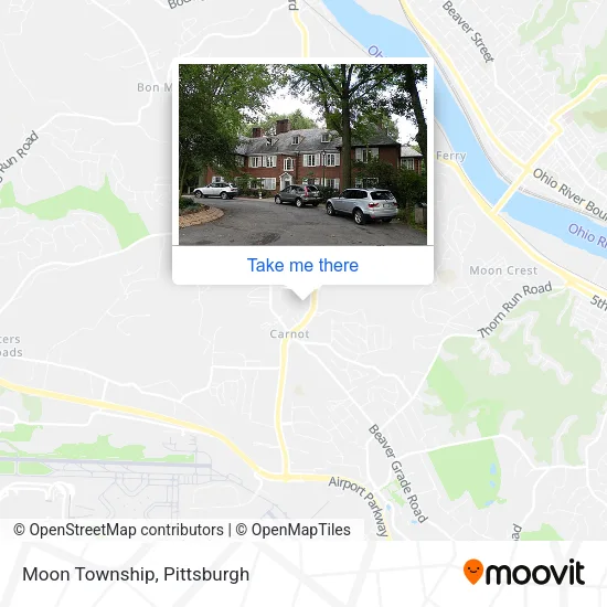 Moon Township map