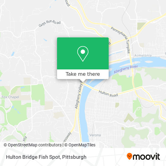 Mapa de Hulton Bridge Fish Spot