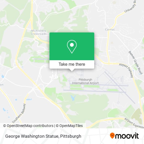Mapa de George Washington Statue
