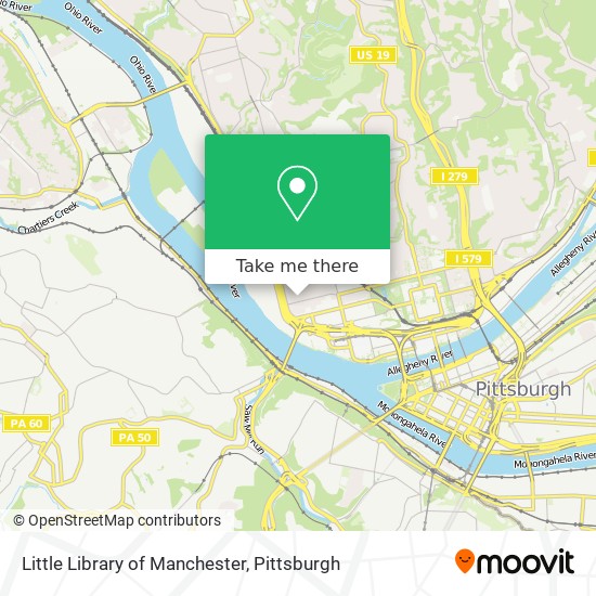 Little Library of Manchester map