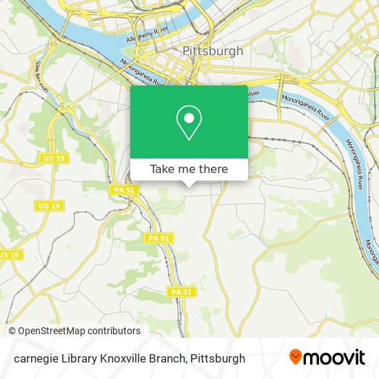 Mapa de carnegie Library Knoxville Branch