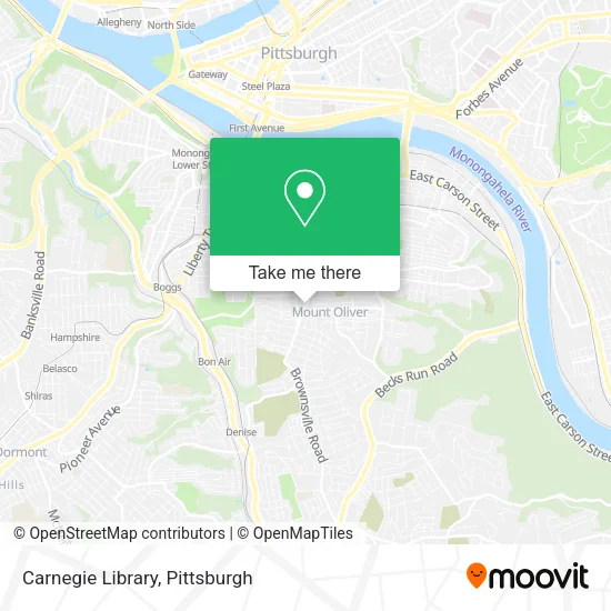 Carnegie Library map