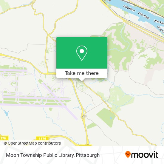 Moon Township Public Library map
