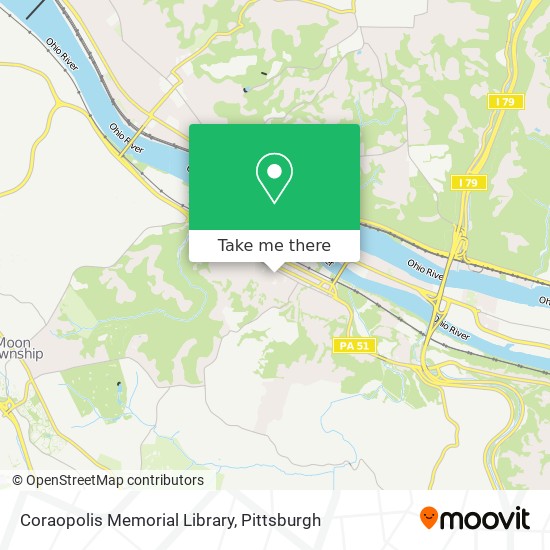 Mapa de Coraopolis Memorial Library