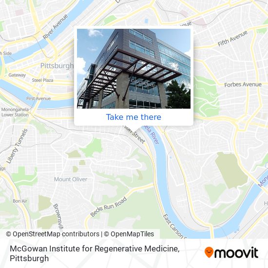 McGowan Institute for Regenerative Medicine map