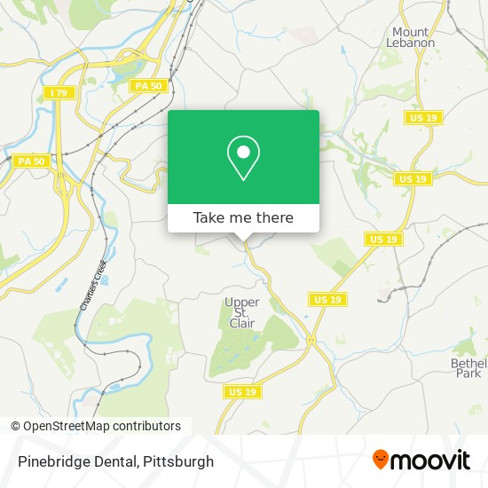 Pinebridge Dental map