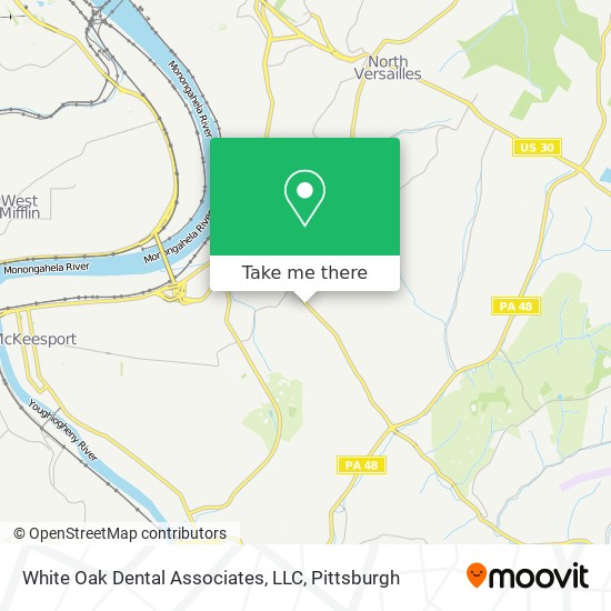 Mapa de White Oak Dental Associates, LLC