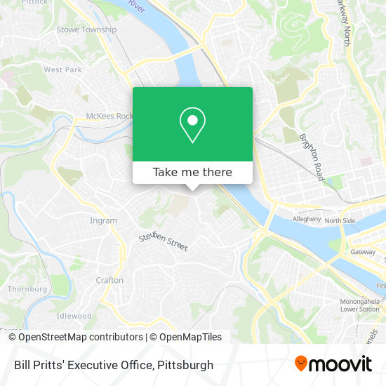 Bill Pritts' Executive Office map