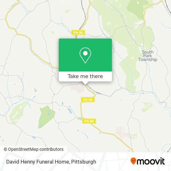 David Henny Funeral Home map