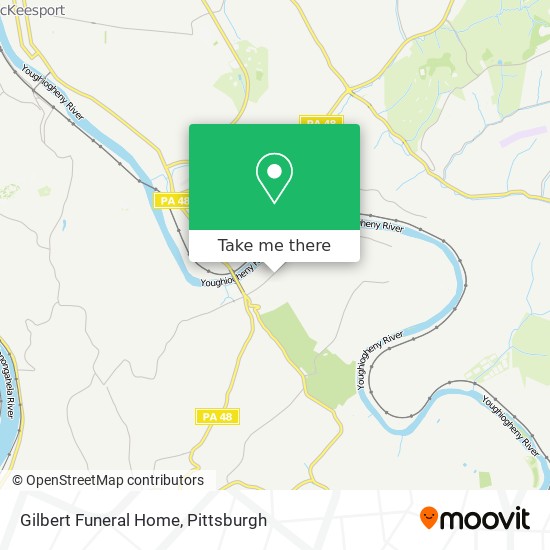 Gilbert Funeral Home map