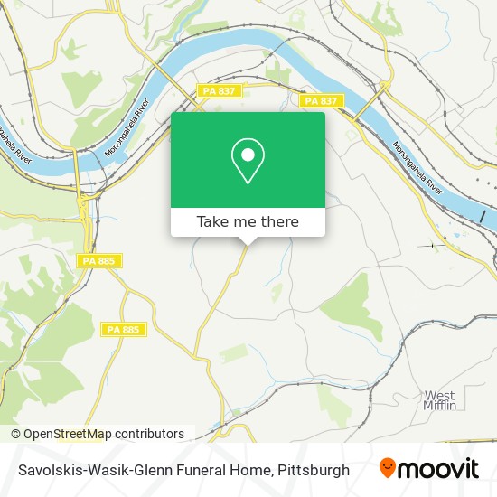 Mapa de Savolskis-Wasik-Glenn Funeral Home