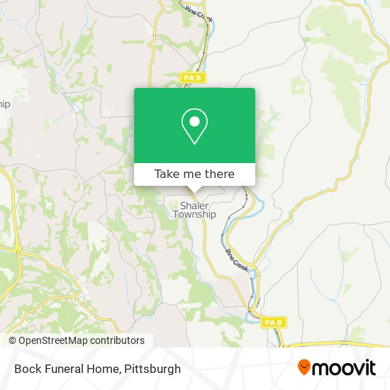 Bock Funeral Home map