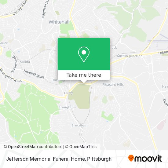 Jefferson Memorial Funeral Home map