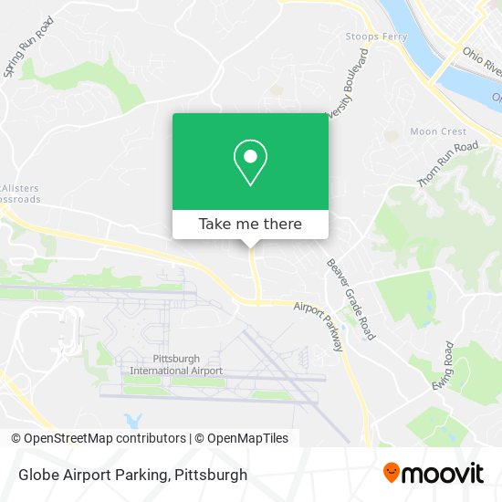 Mapa de Globe Airport Parking