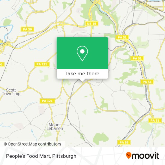 People's Food Mart map