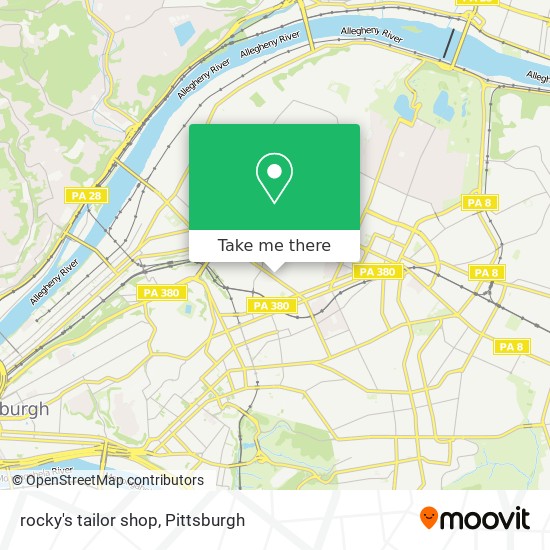 Mapa de rocky's tailor shop