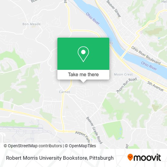 Mapa de Robert Morris University Bookstore