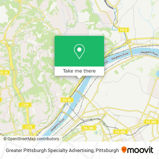 Greater Pittsburgh Specialty Advertising map