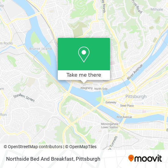 Mapa de Northside Bed And Breakfast