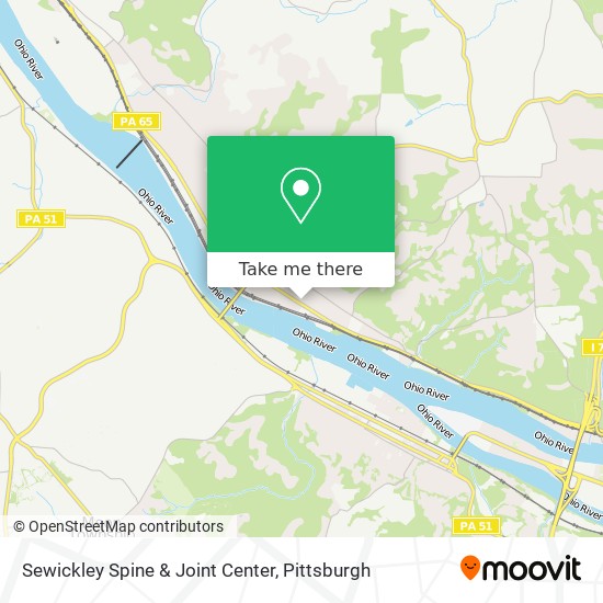 Sewickley Spine & Joint Center map