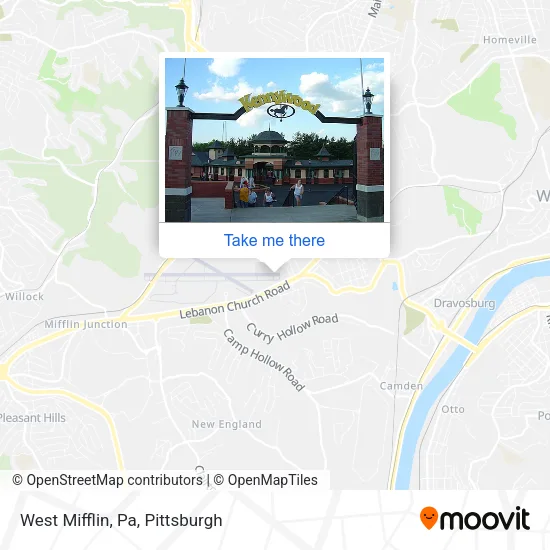 West Mifflin, Pa map