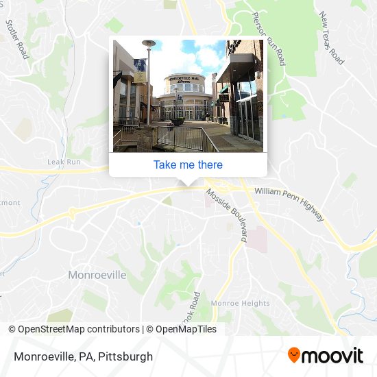 Mapa de Monroeville, PA