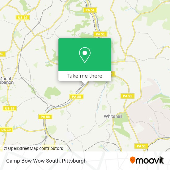 Mapa de Camp Bow Wow South