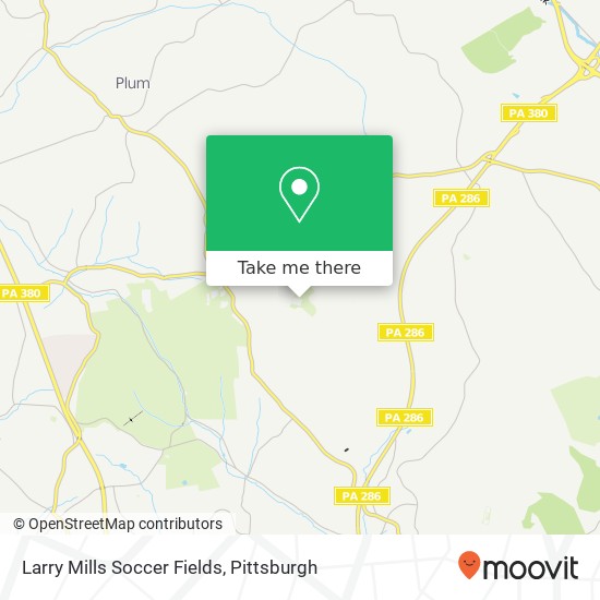 Larry Mills Soccer Fields map
