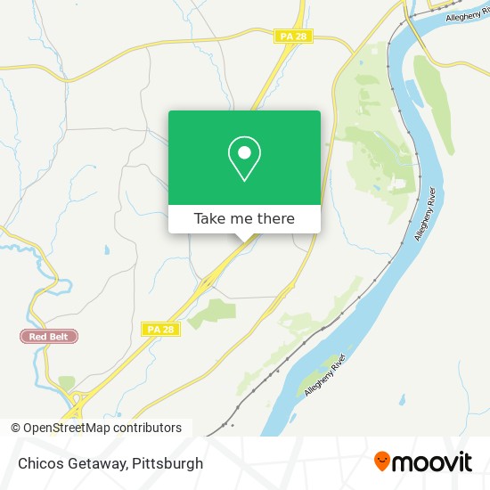 Chicos Getaway map