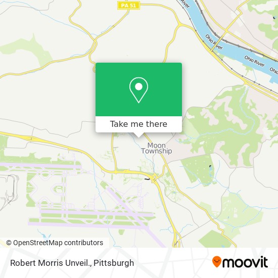 Robert Morris Unveil. map