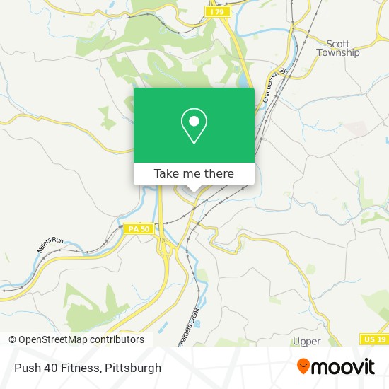 Mapa de Push 40 Fitness