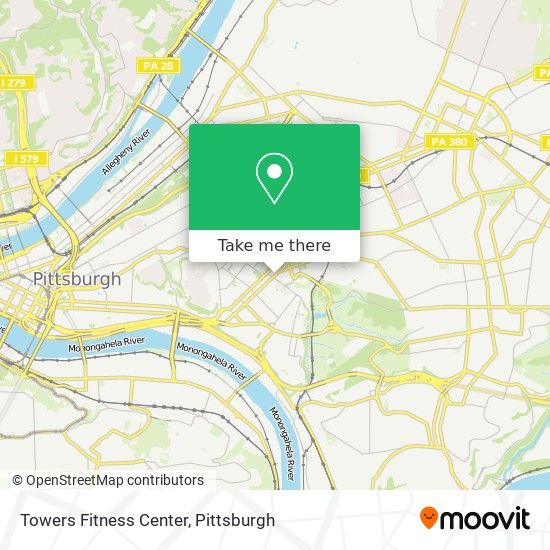 Towers Fitness Center map
