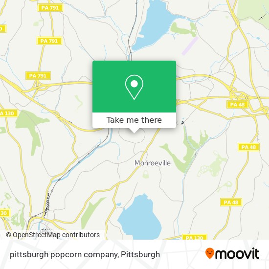 Mapa de pittsburgh popcorn company